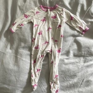 KYTEbaby flamingo footie, 3-6m